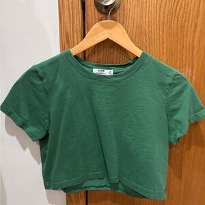 Urban Outfitters Green Crop Top